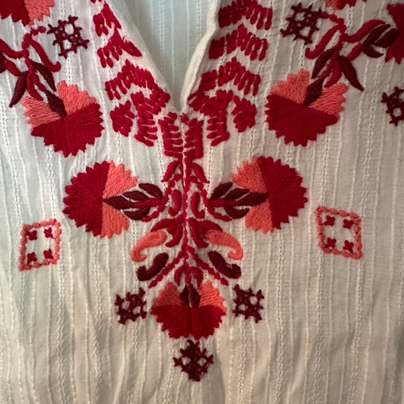 Club Monaco Embroidered Peasant Blouse NWT - Picture 2 of 4